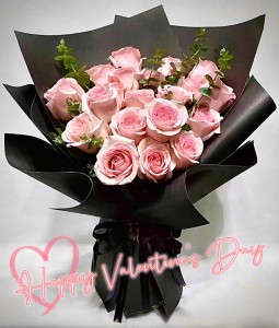 情人節系列 經典款式*12/18枝肯亞淺粉紅玫瑰花束