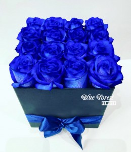 荷蘭深藍玫瑰花盒