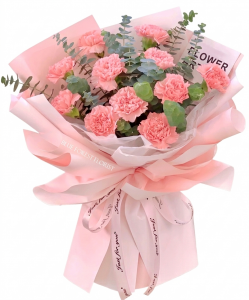 Mother's day精選*韓式包裝康乃馨花束（12支裝）