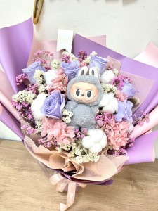 Lububu玫瑰保鮮花花束