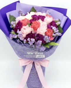 Mother's day 精選-混合色康乃馨花束