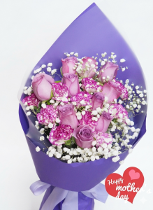 * Mother's day精選-玫瑰＋康乃馨花束