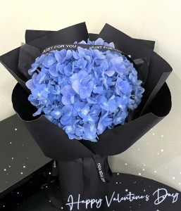 情人節系列 荷蘭藍色秀球花束