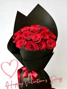 情人節系列 簡約款式*12/18枝肯亞紅玫瑰花束