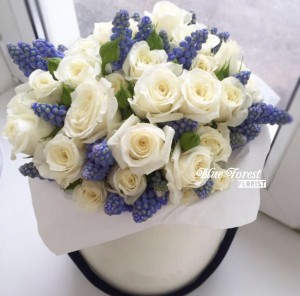 20枝純白玫瑰花盒