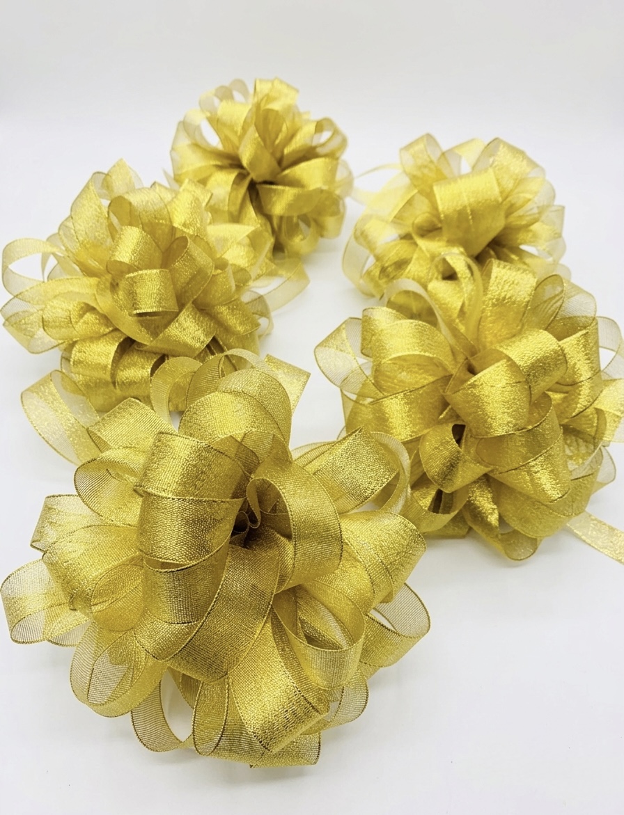 開張剪綵花球(金色)