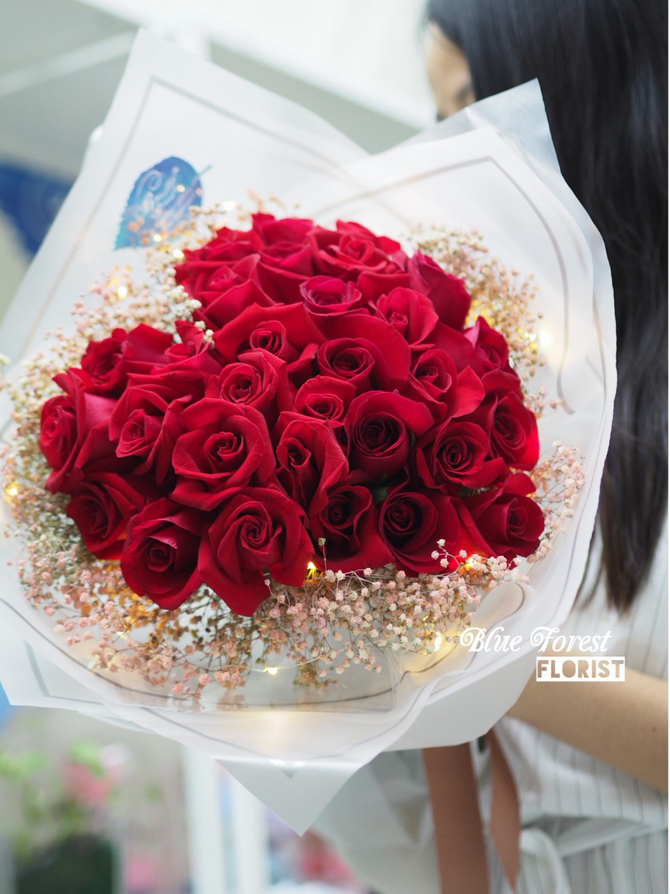 必冧推介*30枝心形紅玫瑰花束***